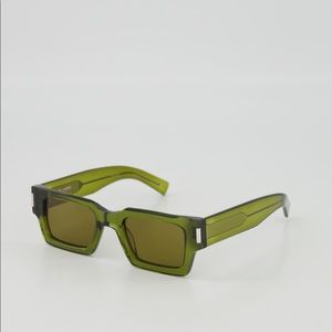 Saint Laurent Green Square frame sunglasse